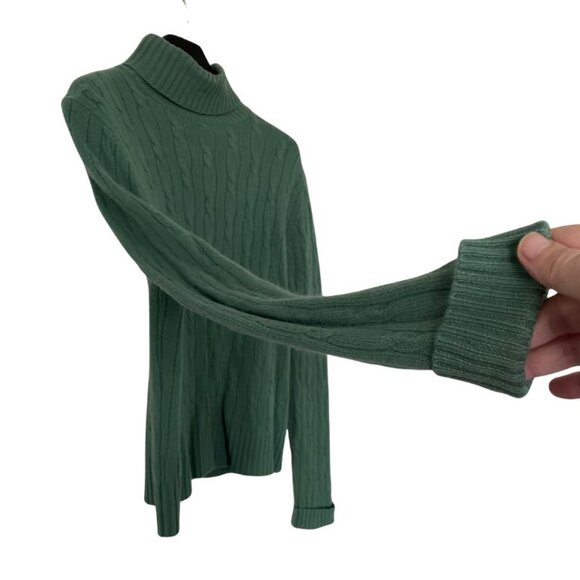 Green Turtleneck Sweater - Picture 5 of 7